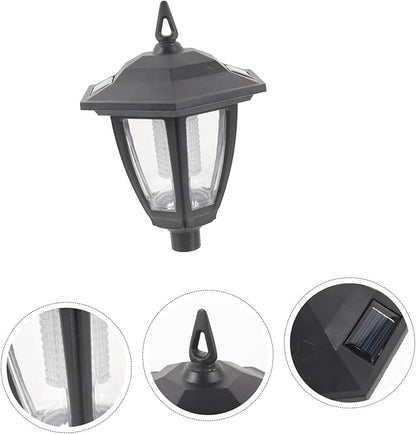 VOSAREA Solar Garden Light Decorative Outdoor Pathway Lamp Vintage LED Landscape Lighting for Lawn Garden Auto Off Solar Charge Elegant Design for Patio