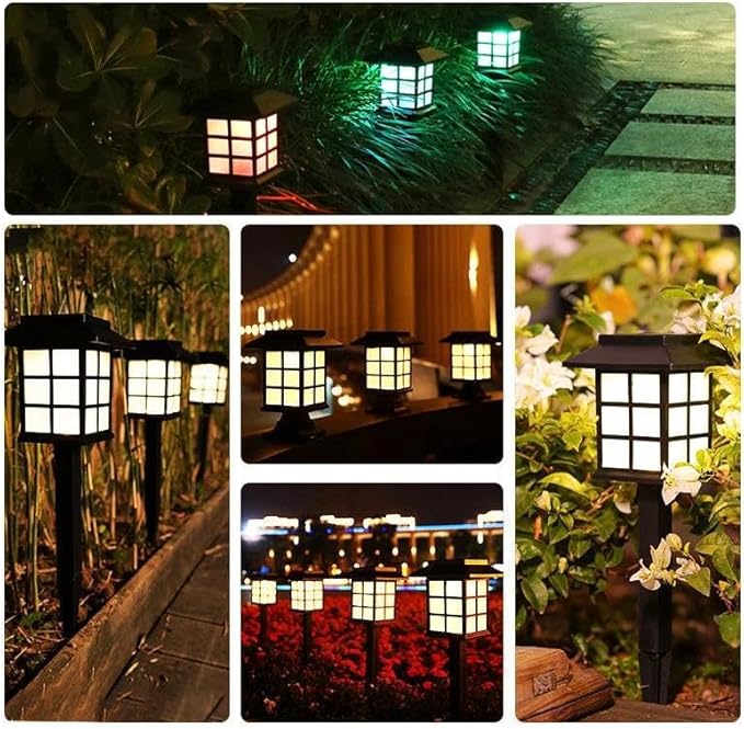Solar Garden Lights, 6 Pack LED Outdoor Waterproof Lawn Lights, Landscape Lighting for Garden, Landscape, Path | Lumora