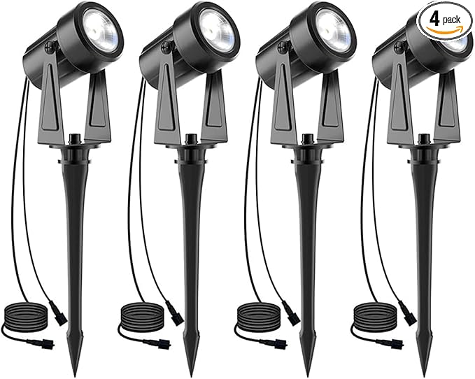 SUNTHIN Low Voltage Warm White Landscape Spotlights Replacement 4 Pack