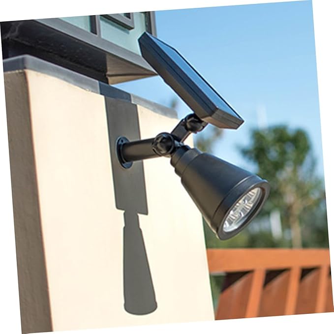 NUOBESTY Solar Path Lights and Solar Garden Spotlights 4-led Color-Changing Outdoor Lawn and Wall Mounted for Yard and Landscape Lighting