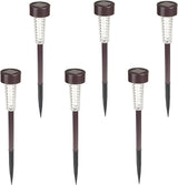 Solar Lights Outdoor Waterproof Garden Lights - 6-Pack LED Outdoor Lights - Cold White Solar Pathway Lights | Lumora