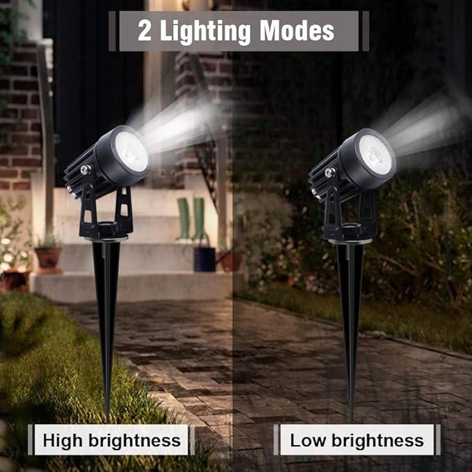 APONUO Metal Outdoor Solar Landscape Lights Solar Lights Outdoor Waterproof Solar Landscape Spotlight for Yard | Lumora