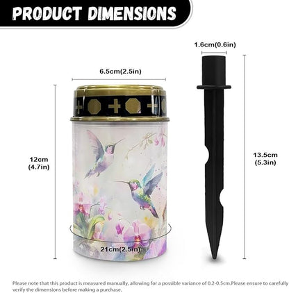 Flower Hummingbird Solar Lights Outdoor Waterproof in Memory of Loved Ones and Friends