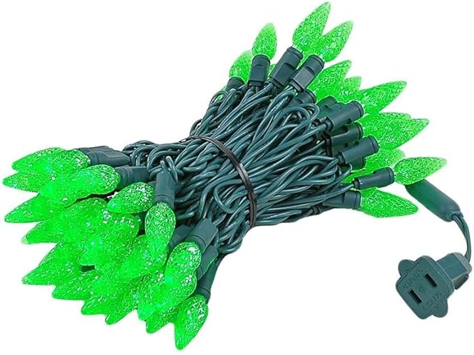 Novelty Lights 24FT 70 LED C6 Christmas String Lights, Outdoor Commercial Grade Tree Decorations, Permanent LED | Lumora