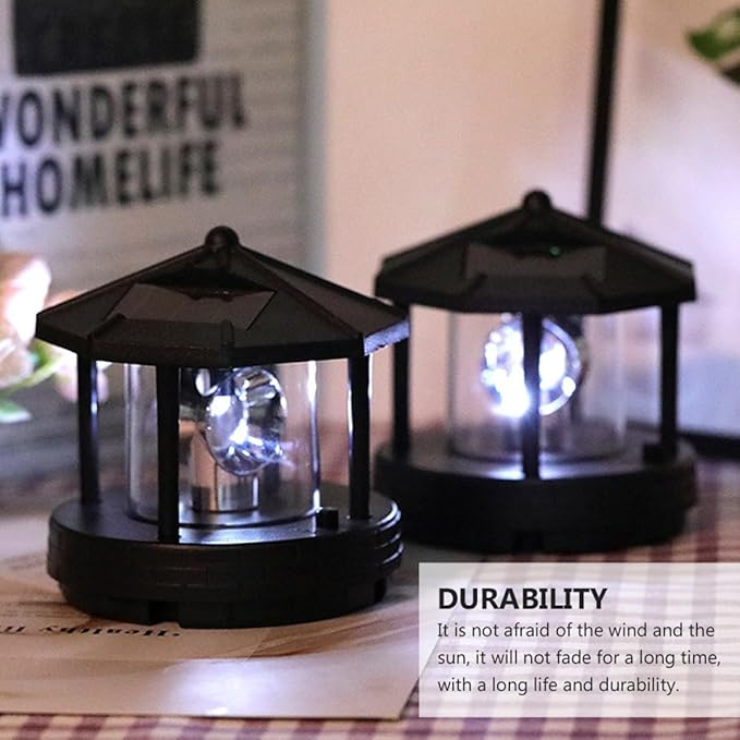 DECHOUS Rotating LED Solar Walkway Lights Solar Garden Path Lights for Yard Patio Decoration | Lumora
