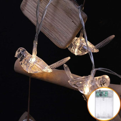 String Lights, LED Outdoor Indoor LED Lantern Bird-Shaped Light Edison Bulb Outdoor Lighted Holiday Displays Hanging Light Patio Christmas Garden Holiday Decoration Flashing Rope Lights