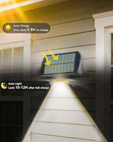 EGOBOO Solar Fence Lights Outdoor 6 Pack, IP65 Waterproof Solar Powered Wall Lights for | Lumora