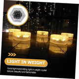 Solar Powered Ground Buried Lamp Outdoor Decorative Light Led Ice Cube Lights Landscape | Lumora
