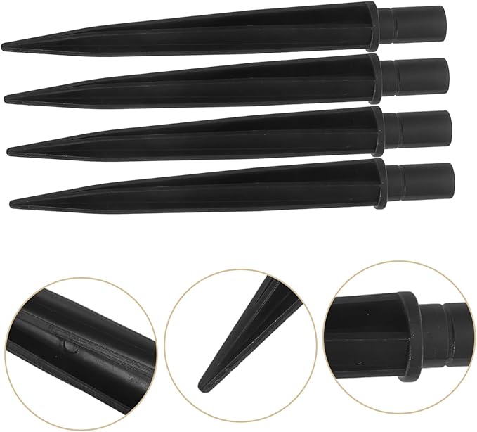 BESPORTBLE 10pcs Ground Stakes Garden Lights Landscape Yard Pathway Lamps Pole Led Ground Stake Lights No Tools Required