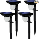 S NMT Solar Landscape Spotlight, 4 Pack IP65 Waterproof Outdoor Garden Solar Powered Pathway Light Motion Sensor | Lumora