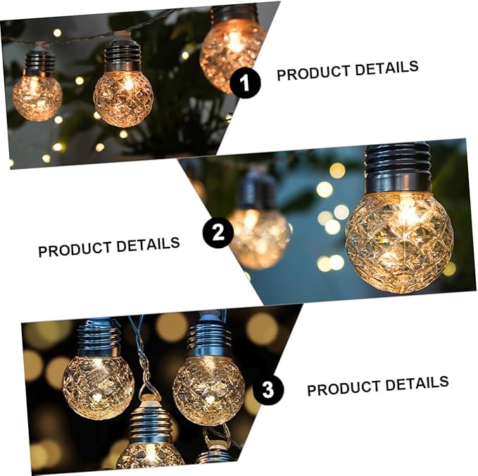 DOITOOL Pineapple String Light Led Fairy Light Bulbs Outdoor Indoor Decor for Weddings Festivals and Parties Brighten up Your Space Charming Pineapple Design