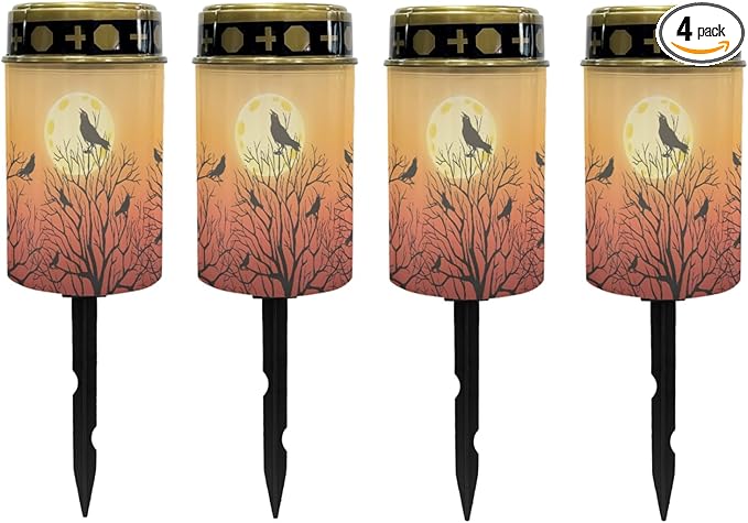Halloween Birds Solar Lights Outdoor,Solar Stake Lights Garden Lights,Waterproof Solar Lights for Outside Yard | Lumora