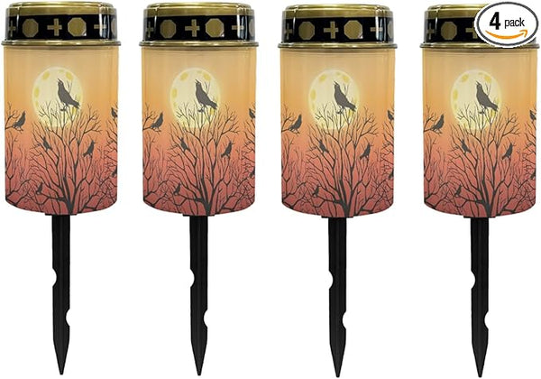 Halloween Birds Solar Lights Outdoor,Solar Stake Lights Garden Lights,Waterproof Solar Lights for Outside Yard | Lumora