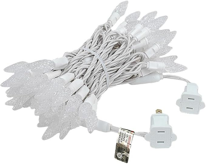 Novelty Lights 24FT 70 LED C6 Christmas String Lights, Outdoor Commercial Grade Tree Decorations, Permanent LED | Lumora