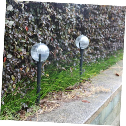 2pcs Solar Garden Lights Outdoor LED Pathway Lamps with Color-Changing RGB Light Sensor for Patio Lawn Yard Decoration