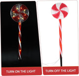 1set Solar Powered Candy Cane Pathway Lights Lollipop Design for Outdoor Christmas Decoration Charming Solar | Lumora