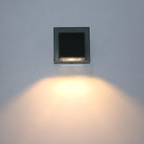 3W LED Outdoor Exterior Wall Step Down Light Fixture Lamp Black Finish Warm White | Lumora