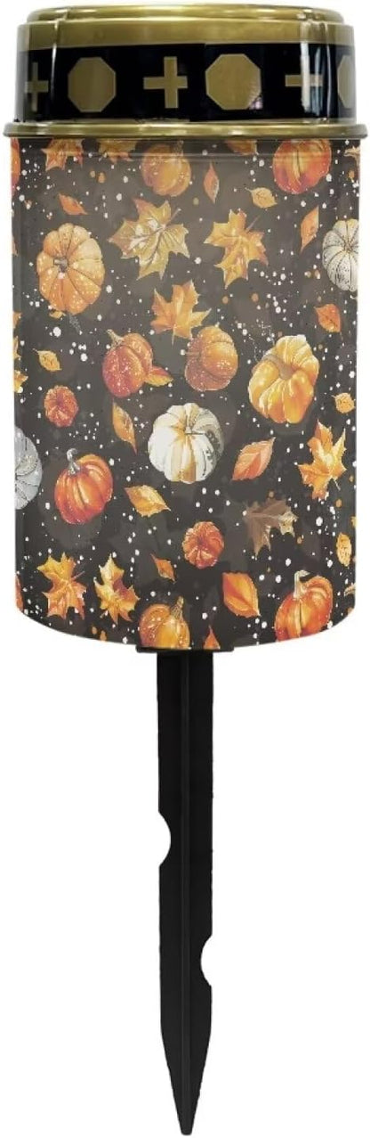 Maple Leaf Solar Power Lights Outdoor Pumpkin Solar Lighting for Yard Landscaping Lights Solar Decorative Outdoor Solar Lights Camping Lights Solar Landscaping Lights for Fall