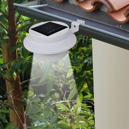 Solar Path Lights Outdoor Set of 6, White Durable Plastic, 16.7-inch, Waterproof, Automatic LED Garden Walkway Lighting for Yard