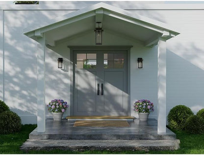 Progress Lighting Boxwood Collection 1-Light Clear Seeded Glass Craftsman Outdoor Small Wall Lantern Light Antique Bronze, 11.75x6.25x6.25