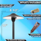 LED Pathway Lights 131 - Heavy Duty Metal Low Voltage Landscape Lighting, 12V Driveway Lights Outdoor Walkway | Lumora