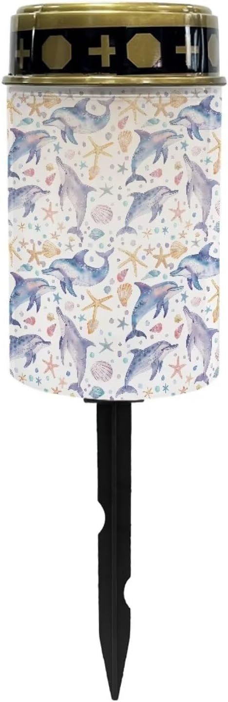 ZOUTAIRONG Dolphin Solar Light for Cemetery Grave 6 Pack Solar Garden Lights Solar Lights Outdoor Waterproof | Lumora