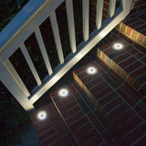 Aogist Outdoor Solar Ground Lights, 8 LED Waterproof Garden Disk Lights In-Ground Landscape Lighting for Lawn Patio | Lumora