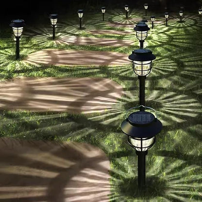 Etlegor Chinese Decor Lights, Solar Pathway Lights Waterproof Lawn Night Light for Outside/Lawn/Patio/Yard/Pathway/Walkway/Driveway Decoration ﻿ (Color : Warm Light, Size : 4PCS)