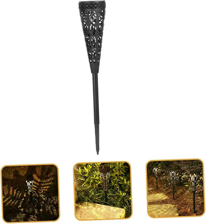 4pcs Solar Path Lights Outdoor LED Garden Lights Solar Powered Waterproof Lawn Decor Warm White for Yard and Patio