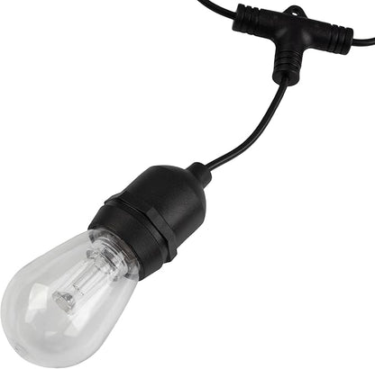 Outdoor String Lights - 50FT Color-Changing Patio Lights with Remote and Vintage-Style LED Edison Bulbs for Porch, Backyard, and Events by Pure Garden