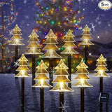 Outdoor Christmas Decorations, Solar Xmas Pathway Lights, Set of 10 Waterproof Landscape Christmas Lights, LED Lamp | Lumora