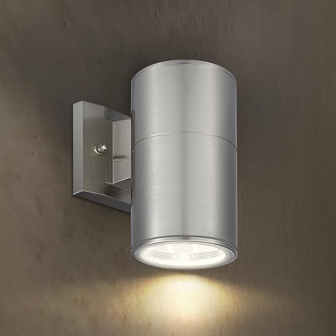 ASD 1 Light Outdoor Wall Light Fixture | 60W E26 Socket 120V ETL Cylinder Up Down Lights | LED/CFL/Incandescent | Lumora