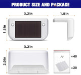 APONUO Solar Deck Lights 20 Pcs, Outdoor Waterproof Led Solar Fence Lamp for Patio, Stairs, Garden Pathway, Steps | Lumora