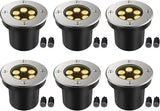 JESLED Outdoor Landscape Lights, 6W LED In Ground Well Lights, 12V 24V 3000K Warm White, IP67 Waterproof Low | Lumora