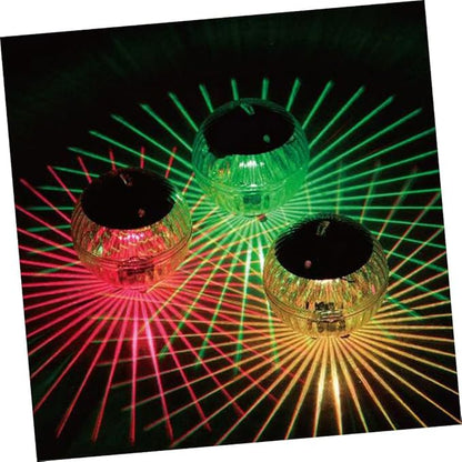 DOITOOL 2pcs Solar Garden Lights with Color-Changing LEDs Solar Lawn Stake Lights for Outdoor Pathway and Courtyard for Patio and Garden Decor