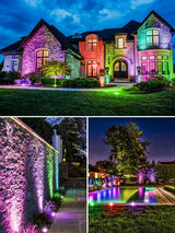 ZUCKEO RGB Low Voltage Landscape Lights LED Color Changing Well Lights, Outdoor In Ground Light Waterproof Accent | Lumora
