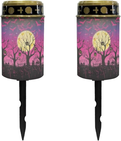Tree Moon Solar Lights for Garden Solar Lights Outdoor Pathway Solar Garden Light Decorative Landscape Path Light Waterproof Outdoor Yard Lawn Lights