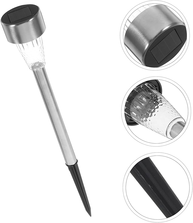ARTIBETTER Solar Garden Stake Lamp Waterproof Solar Outdoor Light for Yard Lawn Patio 10-Piece Set Adjustable Height and Design