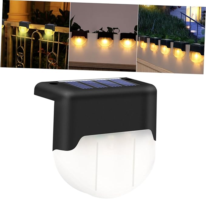 1Pc Solar Stair Light Outdoor Handrail Lamp Warm Lighting for Decks and Fences Solar Powered LED Outdoor Step | Lumora