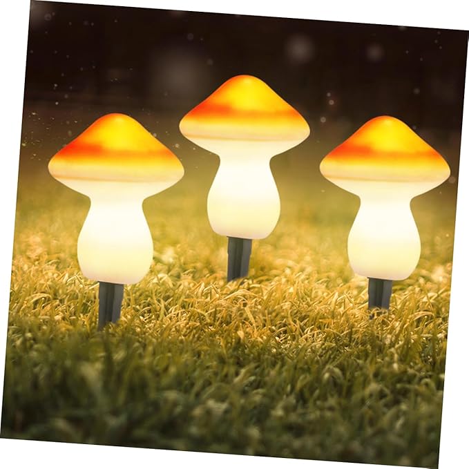 BESTonZON Solar LED Garden Mushroom Light Waterproof Solar Pathway Lights for Lawn and Patio 10-Piece Set of | Lumora