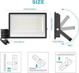 Olafus 130W Flood Lights Outdoor, 13000lm LED Work Light Plug in, 6500K Daylight White Led Flood Light Outdoor | Lumora