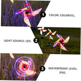 BESPORTBLE Solar Windmill Lawn Light 2pcs Outdoor Decorative Solar Path Light LED for Garden and Courtyard Ground | Lumora