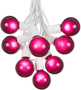 100 Foot G50 Outdoor Patio String Lights with 125 Purple Globe Bulbs – Indoor Outdoor String Lights – Market Bistro | Lumora