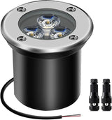 3W Low Voltage Landscape Lighting Well Lights Landscape LED in Ground Waterproof 12V-24V Low Voltage Outdoor in | Lumora