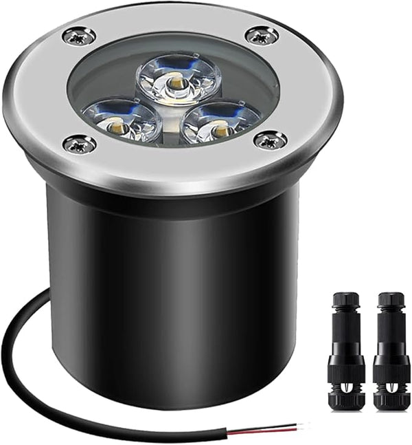 3W Low Voltage Landscape Lighting Well Lights Landscape LED in Ground Waterproof 12V-24V Low Voltage Outdoor in | Lumora