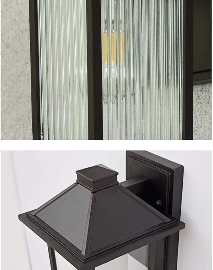 Modern and Simple Outdoor Wall Sconce,e 26 Base Socket Exterior,Waterproof Matte Brown AlumiExpression artistique m | Lumora