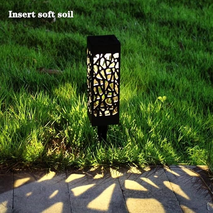 Solar Pathway Lights Outdoor, 6 Pack LED Lamp with Warm Light, Solar Garden Lights Landscape Lighting, Lawn Lamp | Lumora