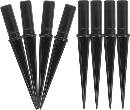 BESPORTBLE 10Pcs Stake Solar Lights Replacement Spike, Replacement Stakes for Christmas Candy Cane Lights Outdoor, Plastic Used to Maintain Candy Cane Pathway Lights for Garden Lamp 12 * 110MM