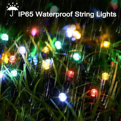 Joomer Solar Christmas Lights, 2 Pack Total 144 FT 400 LED 8 Modes Waterproof Solar String Lights Outdoor Auto ON/Off for Patio, Tree, Garden, Christmas Decorations (Multicolor)