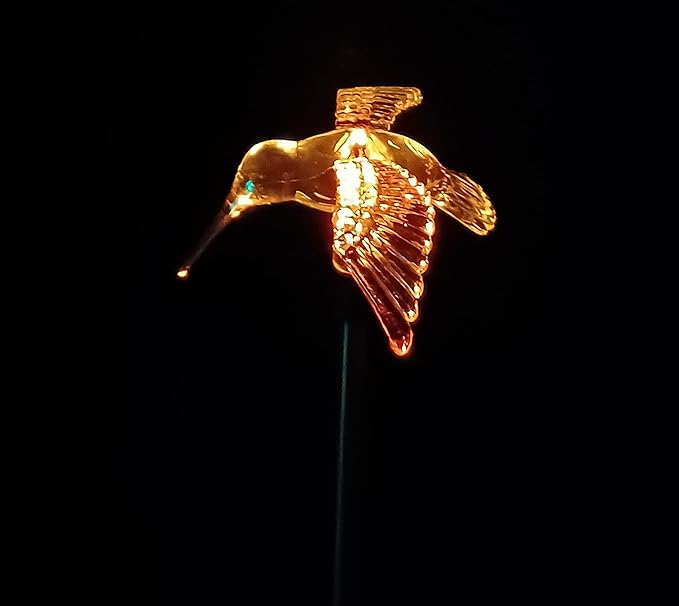 Starry Illuminate 3 PCS Solar Color Changing Style Garden Stake Light Pathway Stake Light (Hummingbird Wing Down) | Lumora